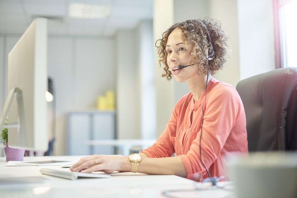 Businesswoman on the phone