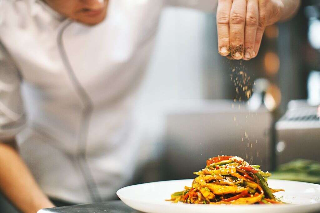 Spices on a dish