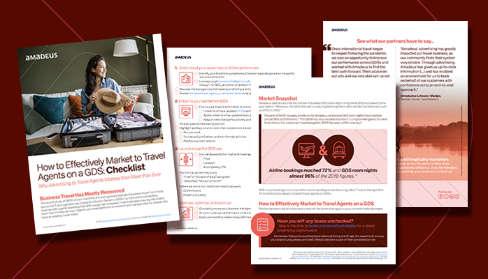 How to effectively market to travel agents on a GDS: Checklist