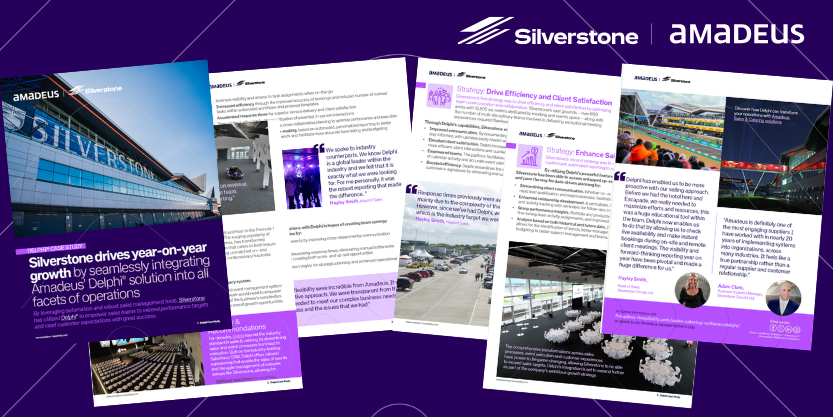 Silverstone venue, leverages Amadeus Delphi to achieve 100% revenue growth and operational efficiency