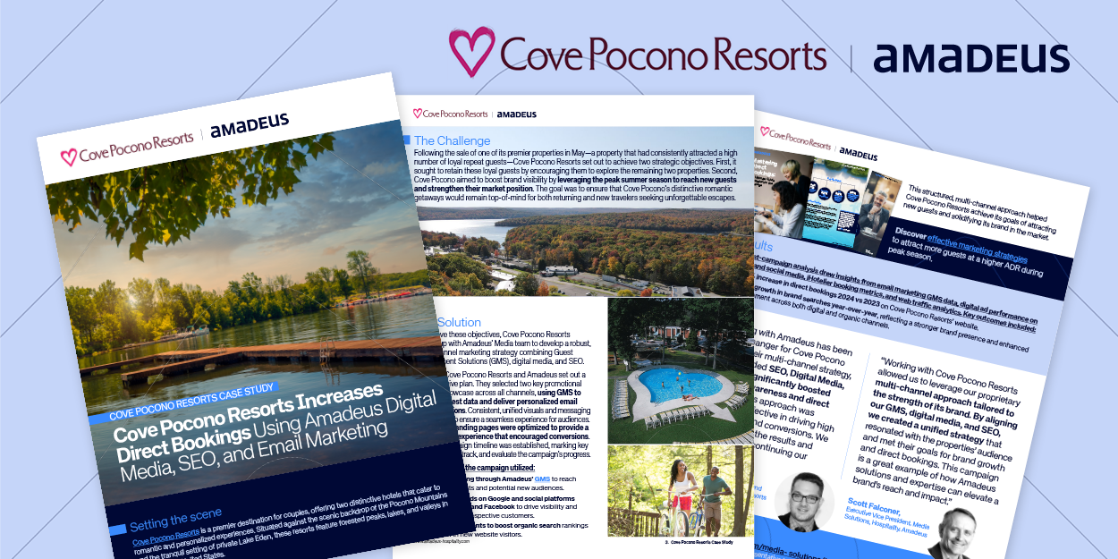 Cove Pocono Resorts Case Study